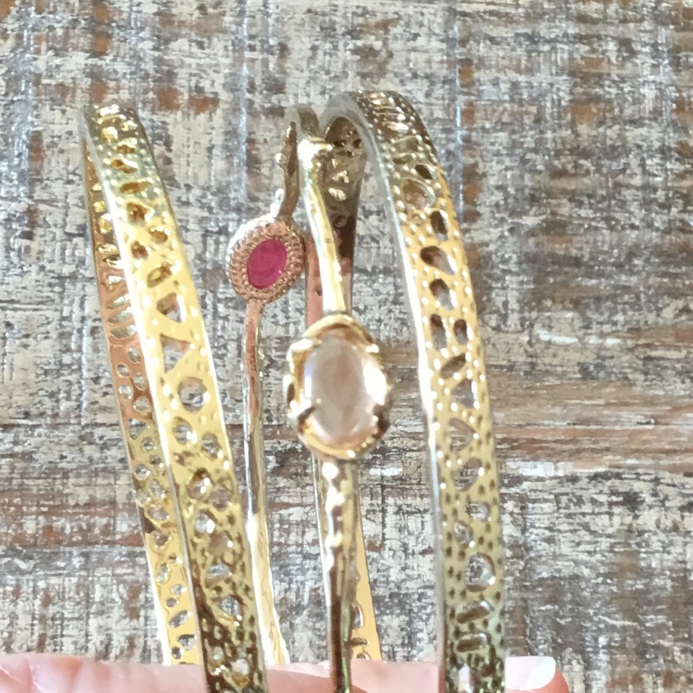 Kendra Scott Bangle Bracelets Set of 3 - Picture 4 of 11